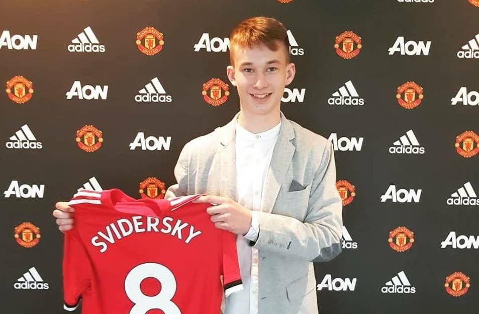 Martin Šviderský krátko po podise s Manchestrom United