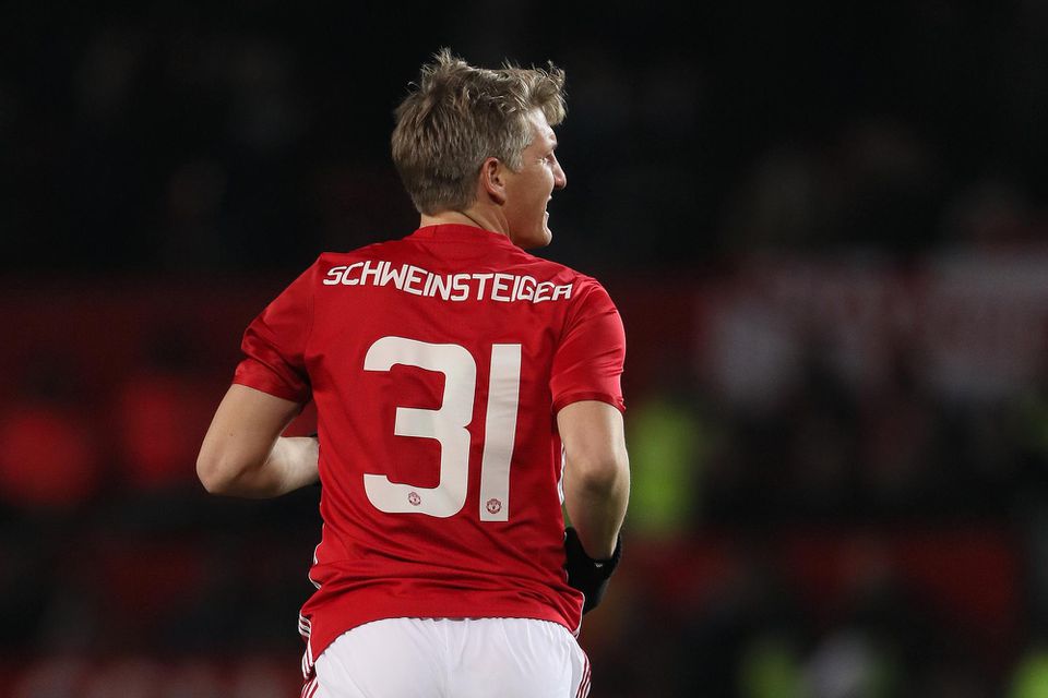 Bastian Schweinsteiger v drese Manchestru United