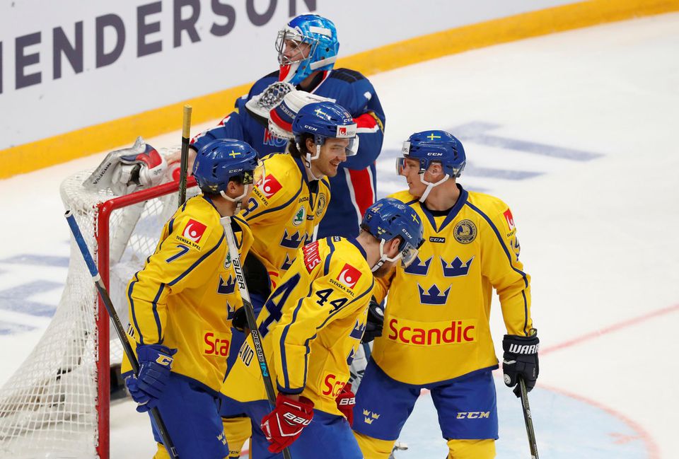 Švédski hokejisti si poradili s Južnou Kóreou.