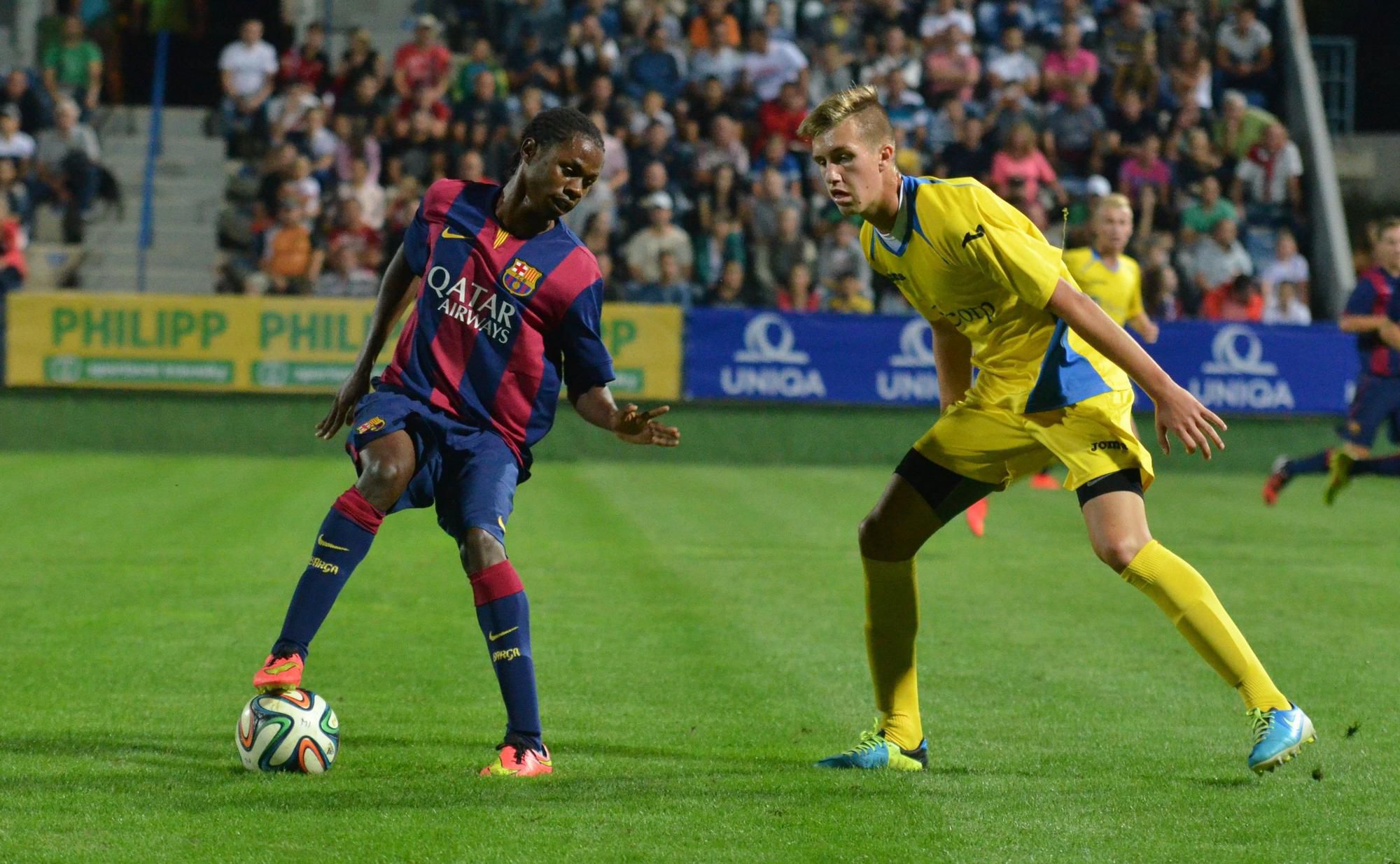 Martin Bednár v zápase proti FC Barcelona