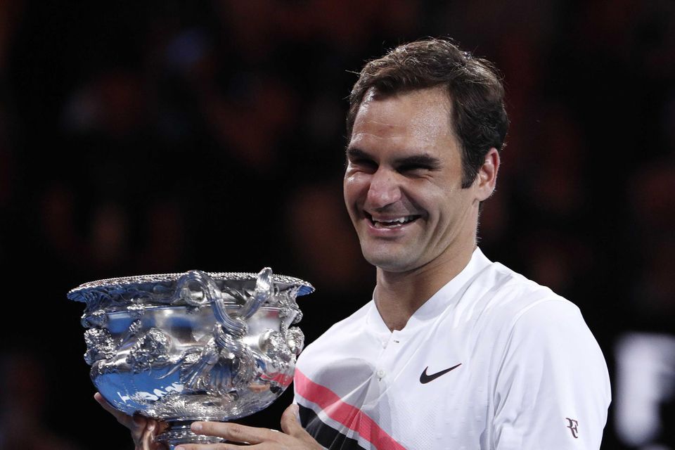 Roger Federer po triumfe na Australian Open.