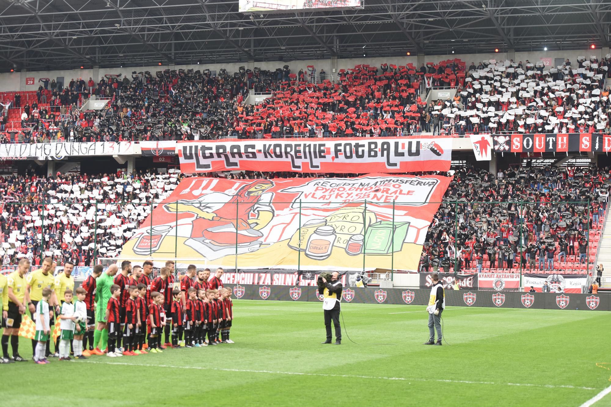 choreo fanúšikov Spartaka Trnava