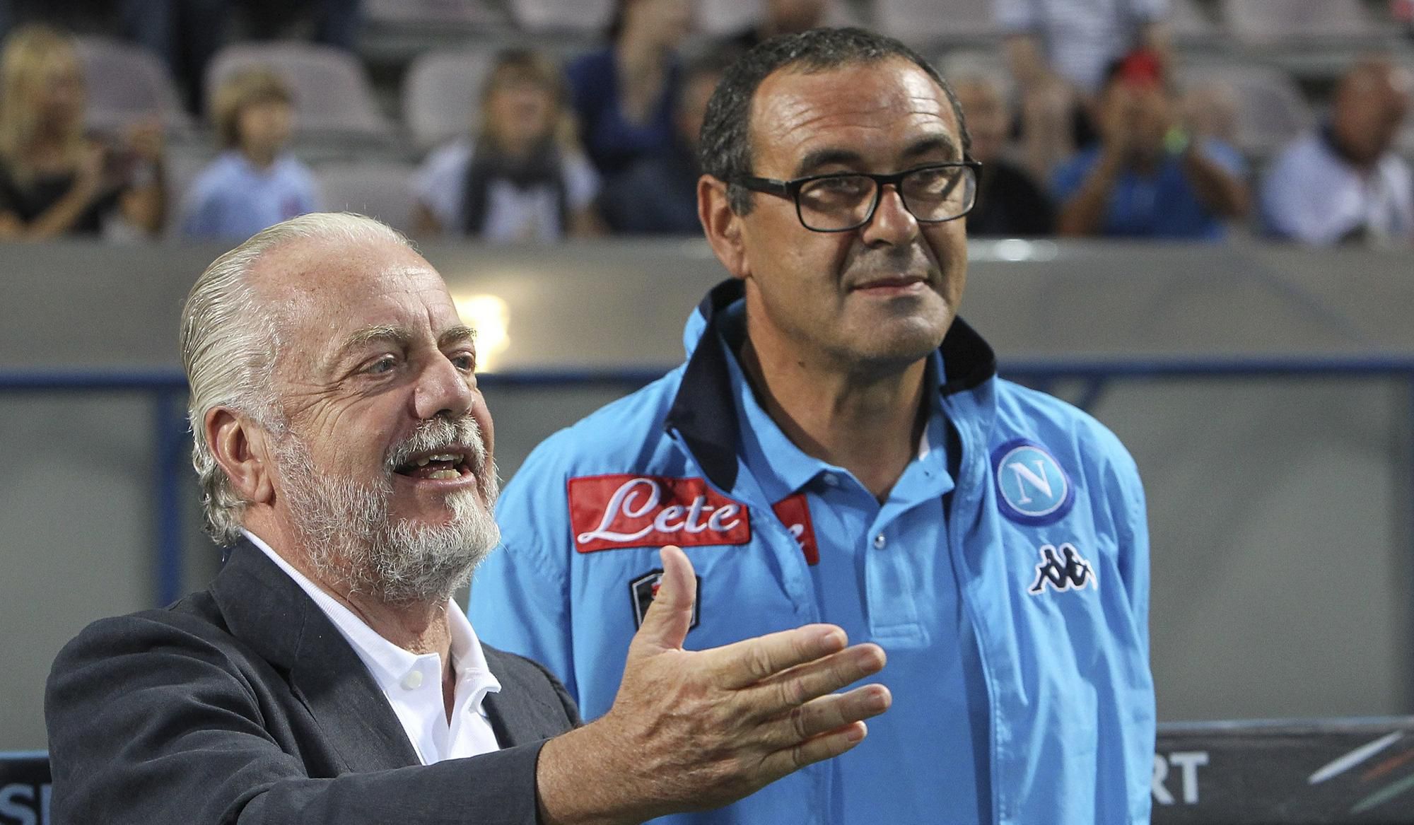 Aurelio De Laurentiis a tréner Maurizio Sarri