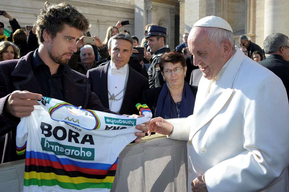 Peter Sagan a pápež František