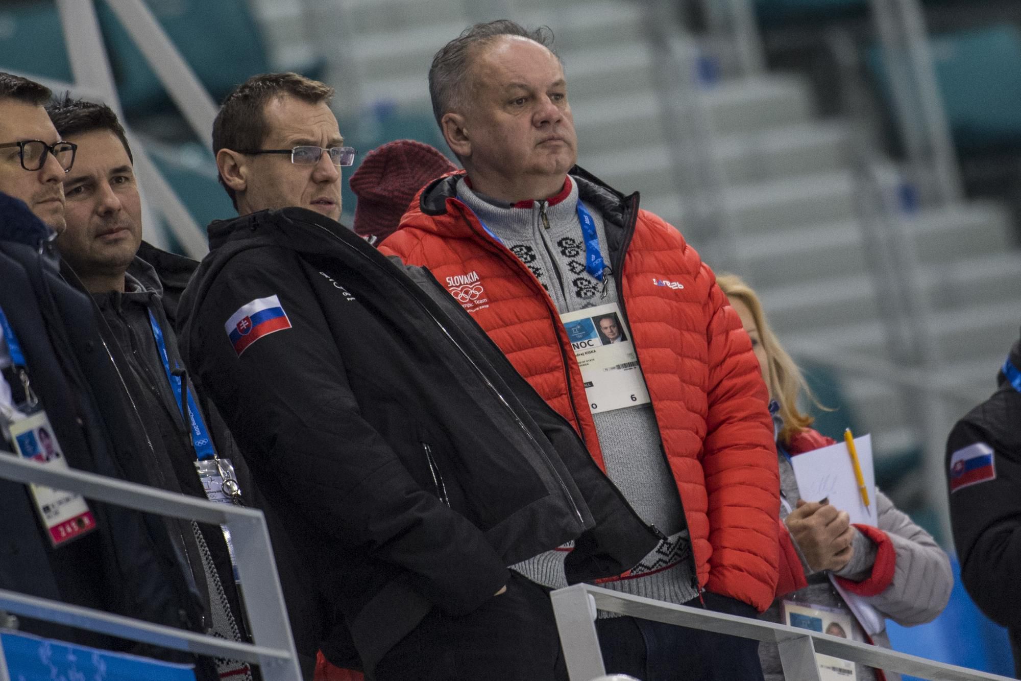 Prezident Kiska sleduje tréning Slovenska