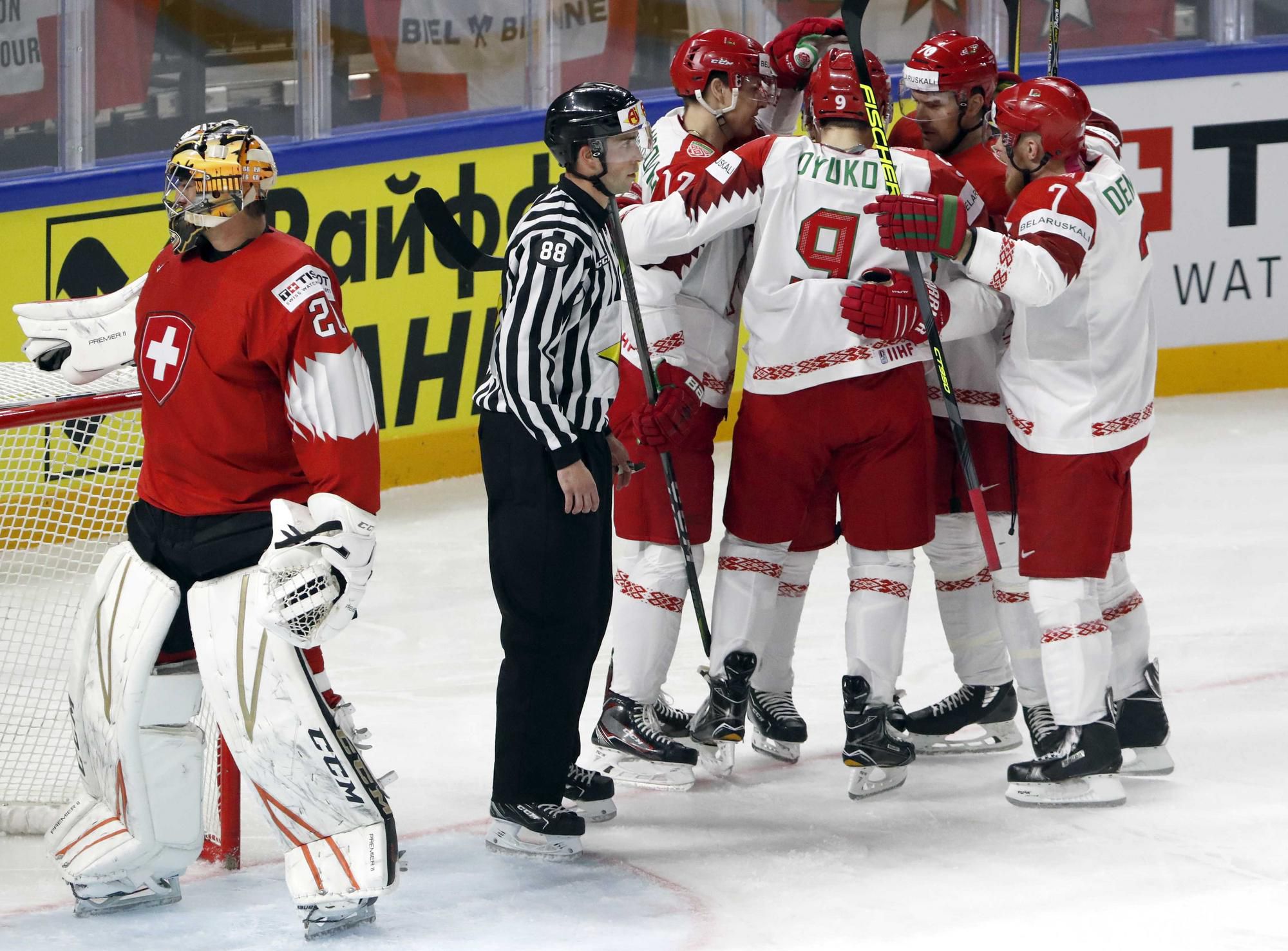 Švajčiarsko - Bielorusko na MS v hokeji 2018