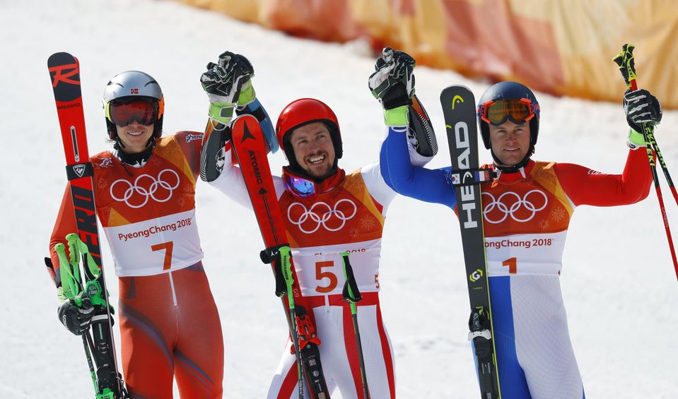 Rakúsky lyžiar Marcel Hirscher získal druhú zlatú medailu na ZOH v Pjongčangu.