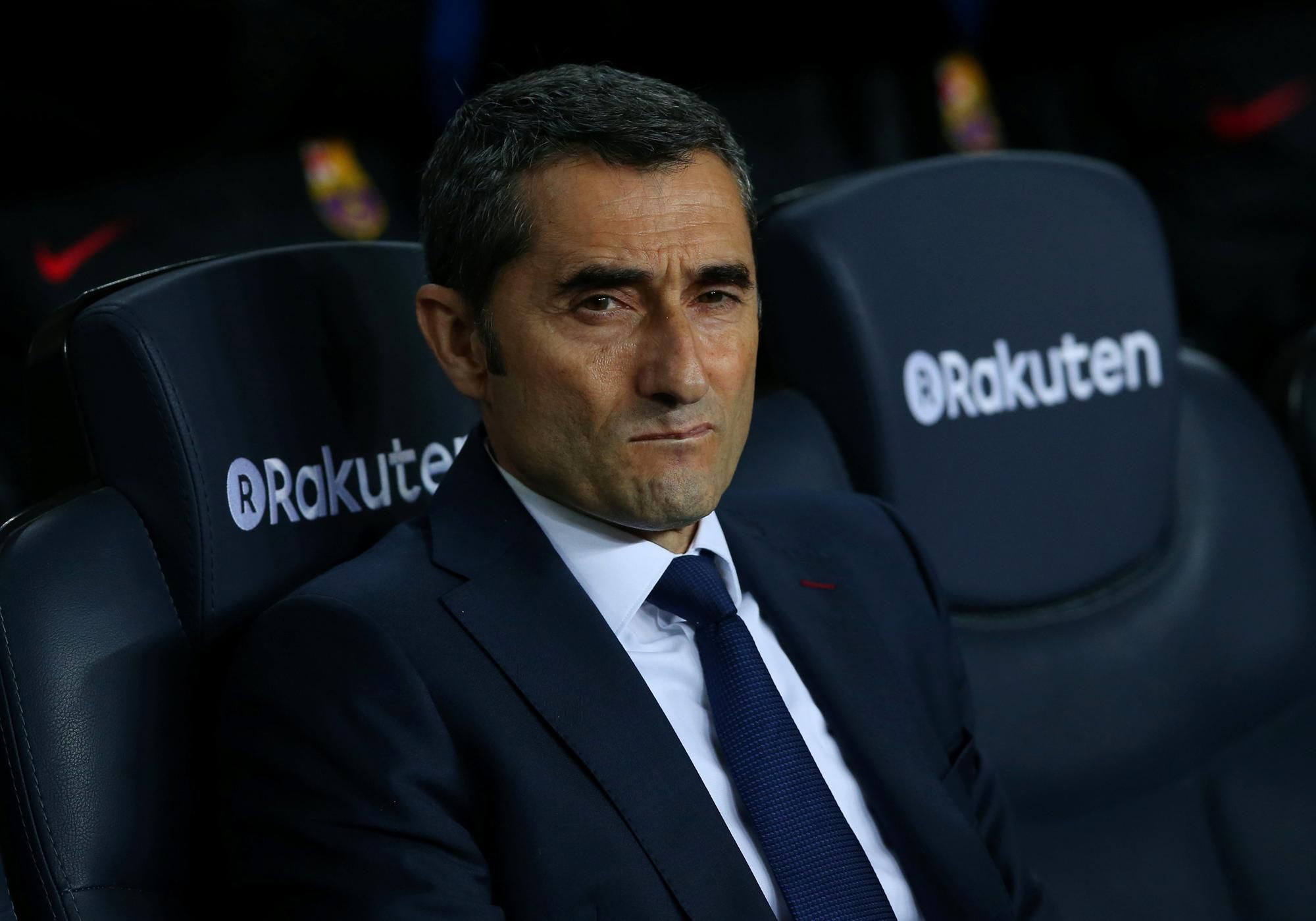 Kouč Barcelony Ernesto Valverde.