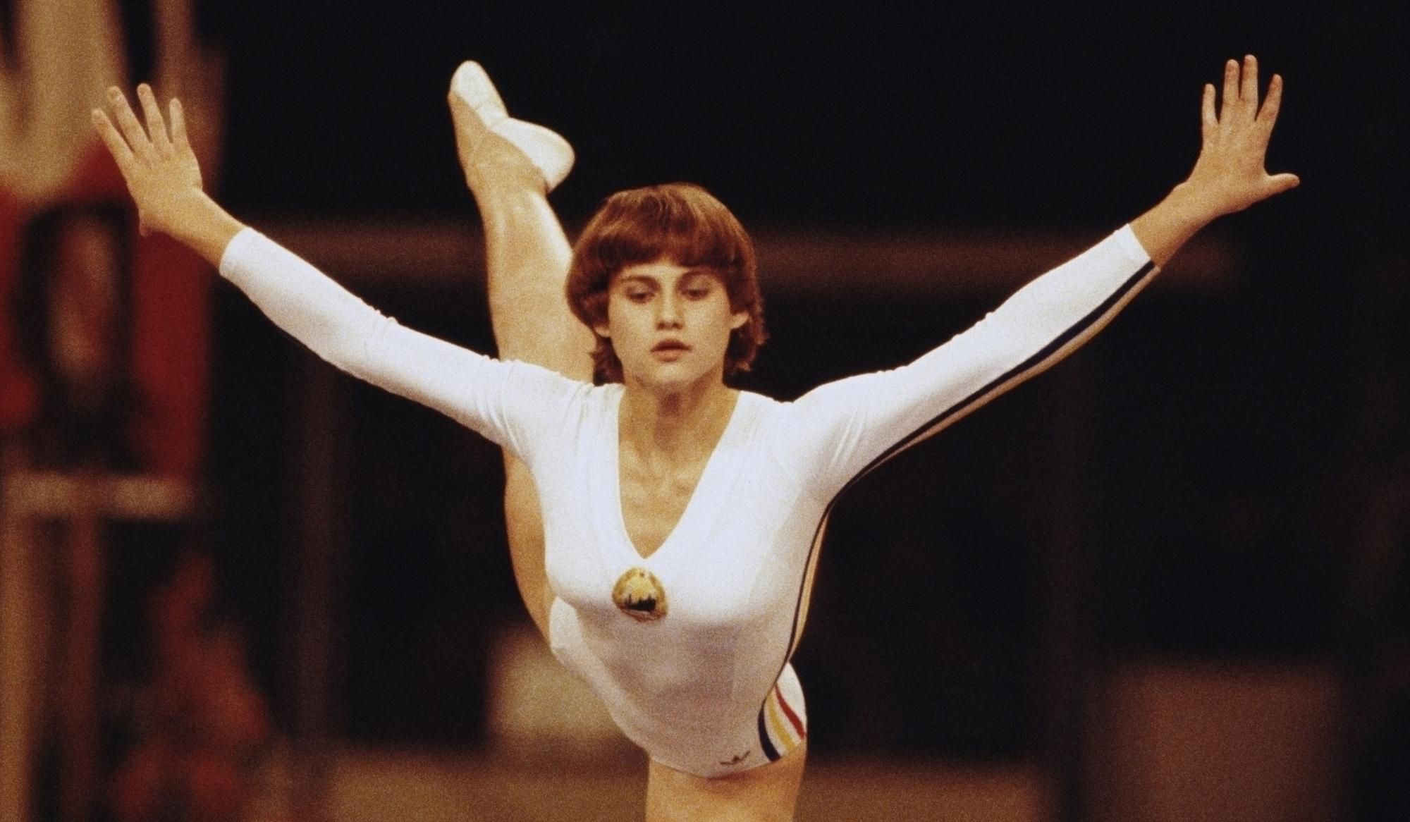 Gymnastka Nadia Comaneciová.