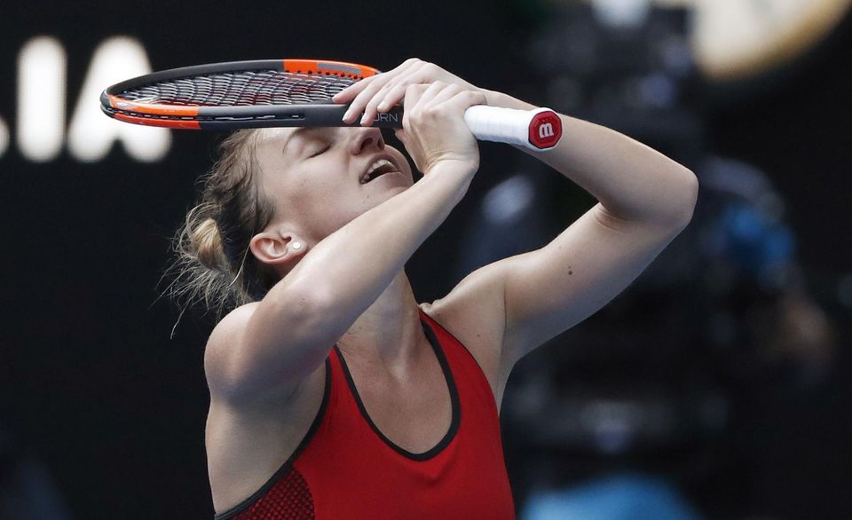 Simona Halepová sa teší z postupu do finále Australian Open