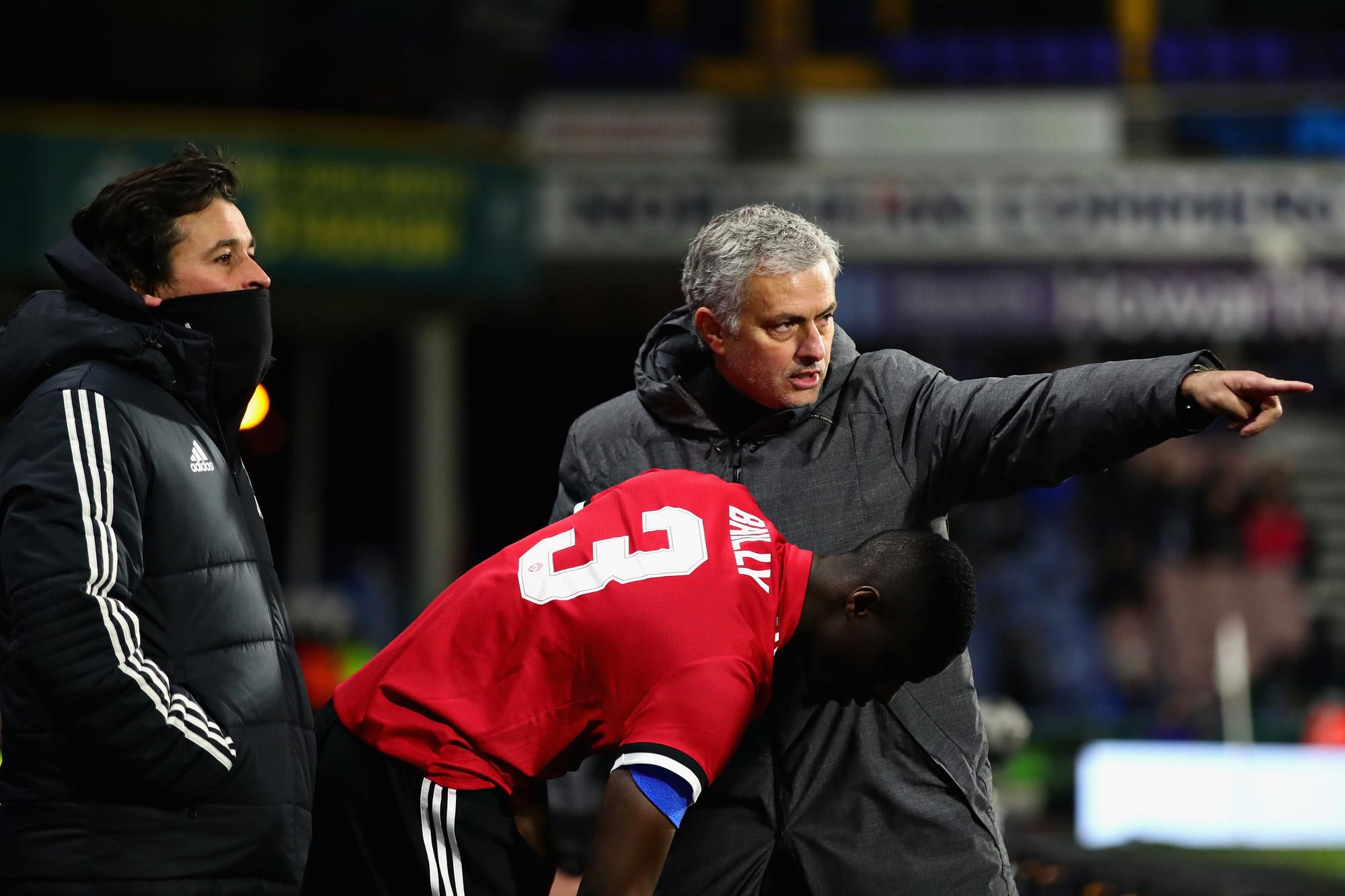 José Mourinho a Eric Bailly z Manchestru United