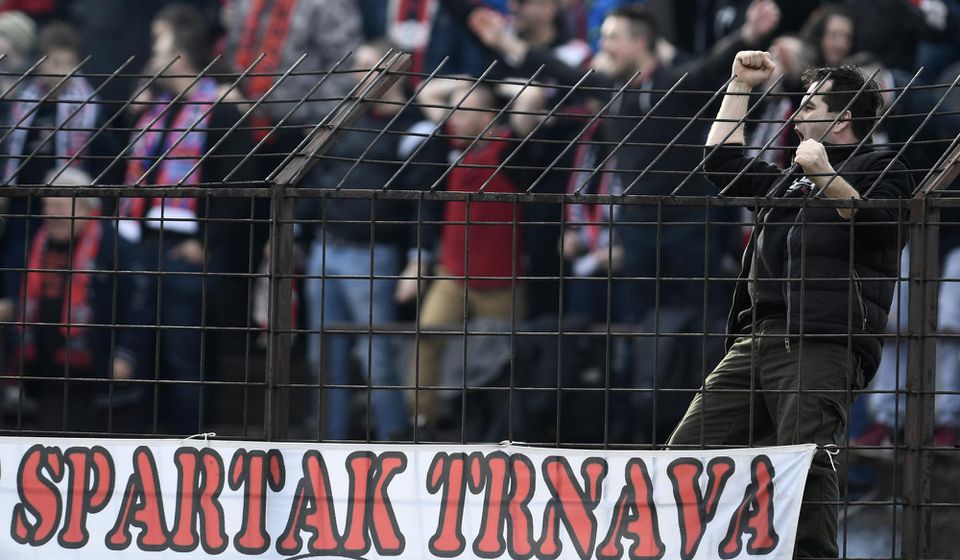 Fanúšik Spartaka Trnava.