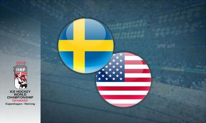 MS v hokeji 2018: Švédsko - USA