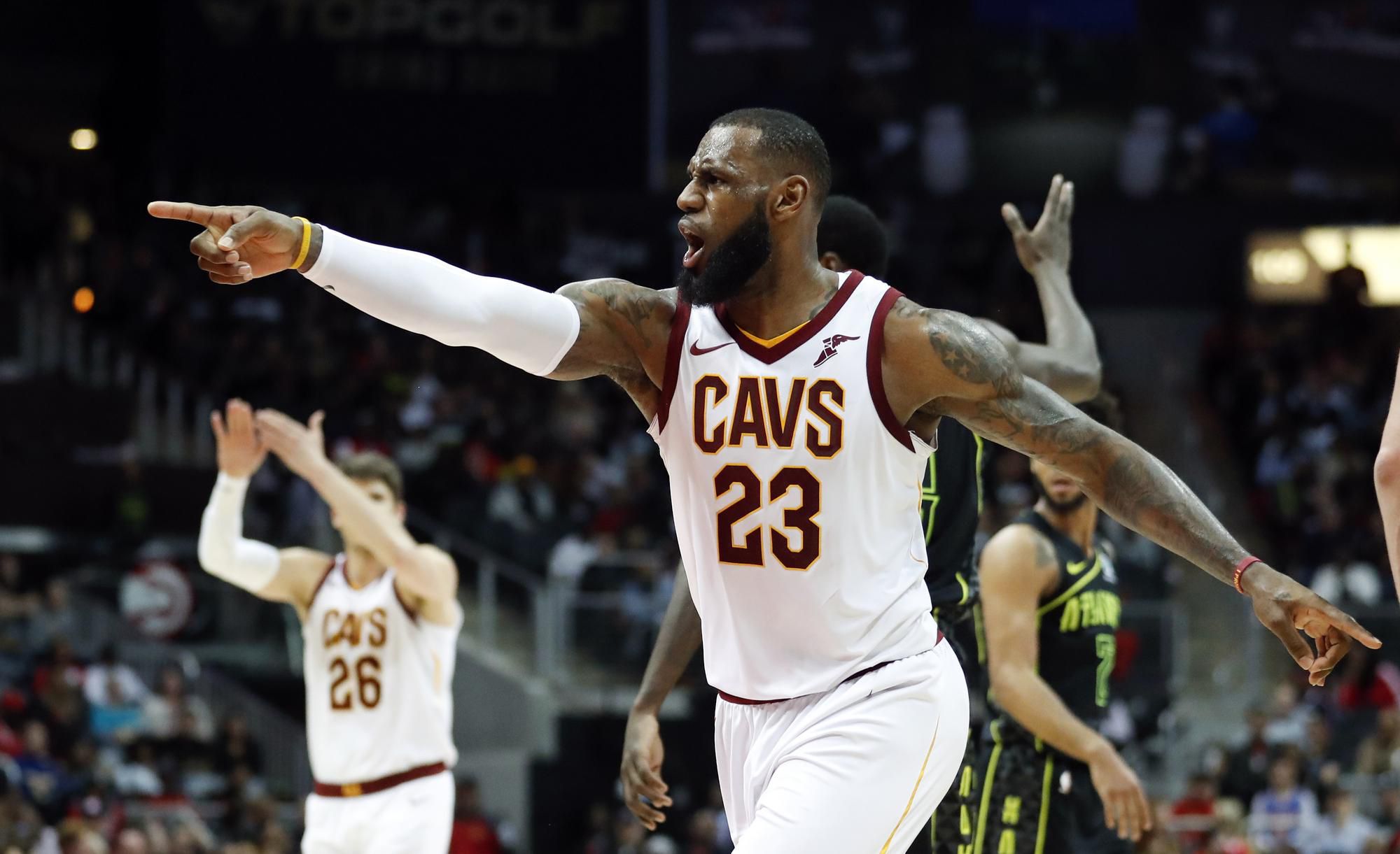 Útočník Clevelandu Cavaliers LeBron James.