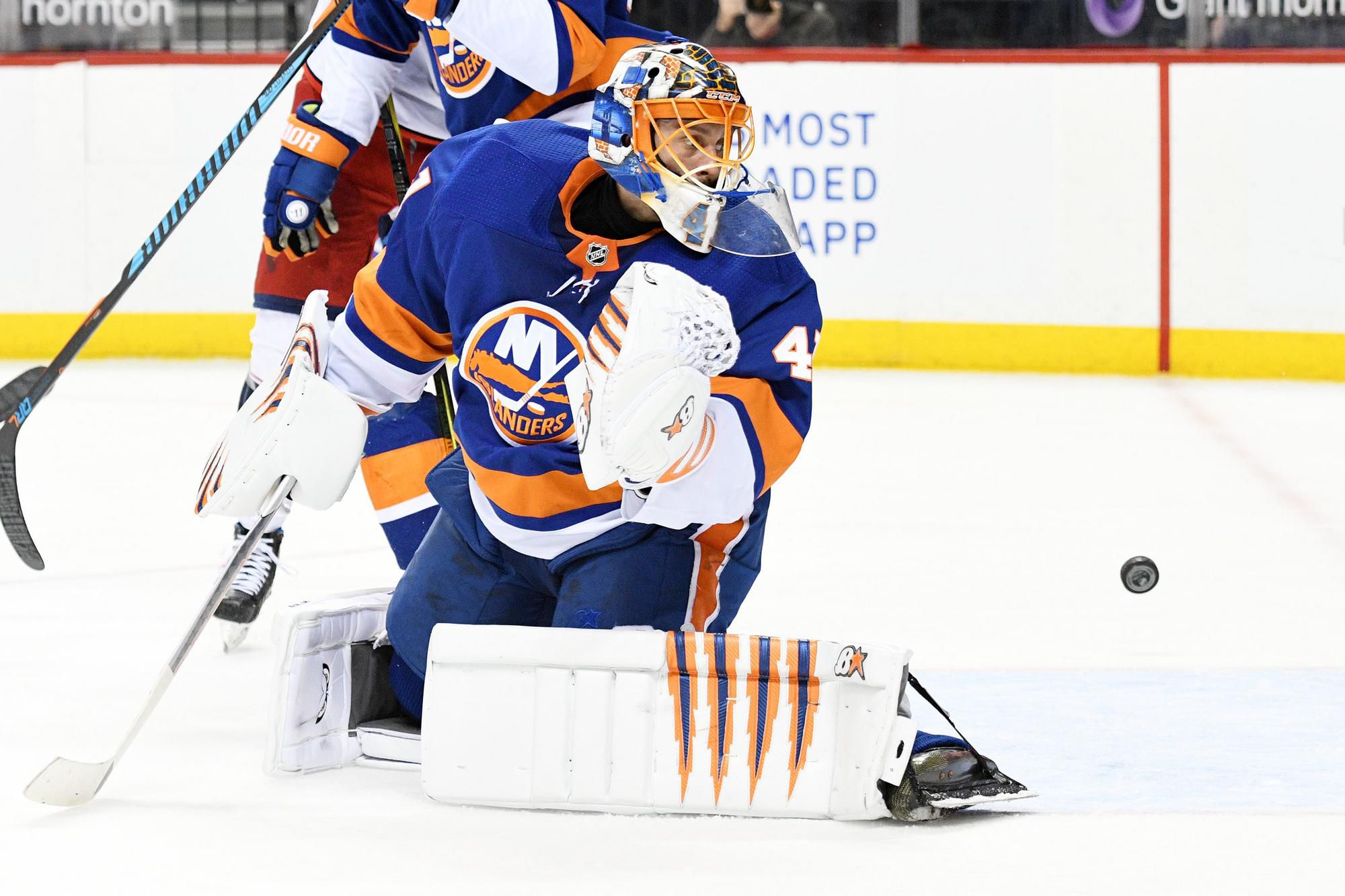 Jaroslav Halák v drese New Yorku Islanders