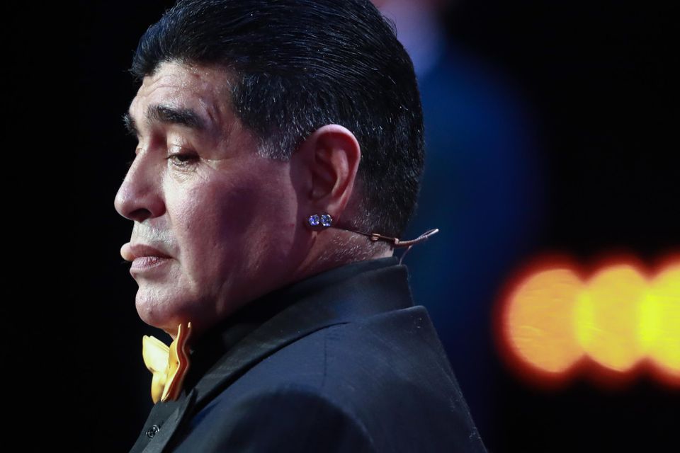 Argentínsky futbalista Diego Maradona.