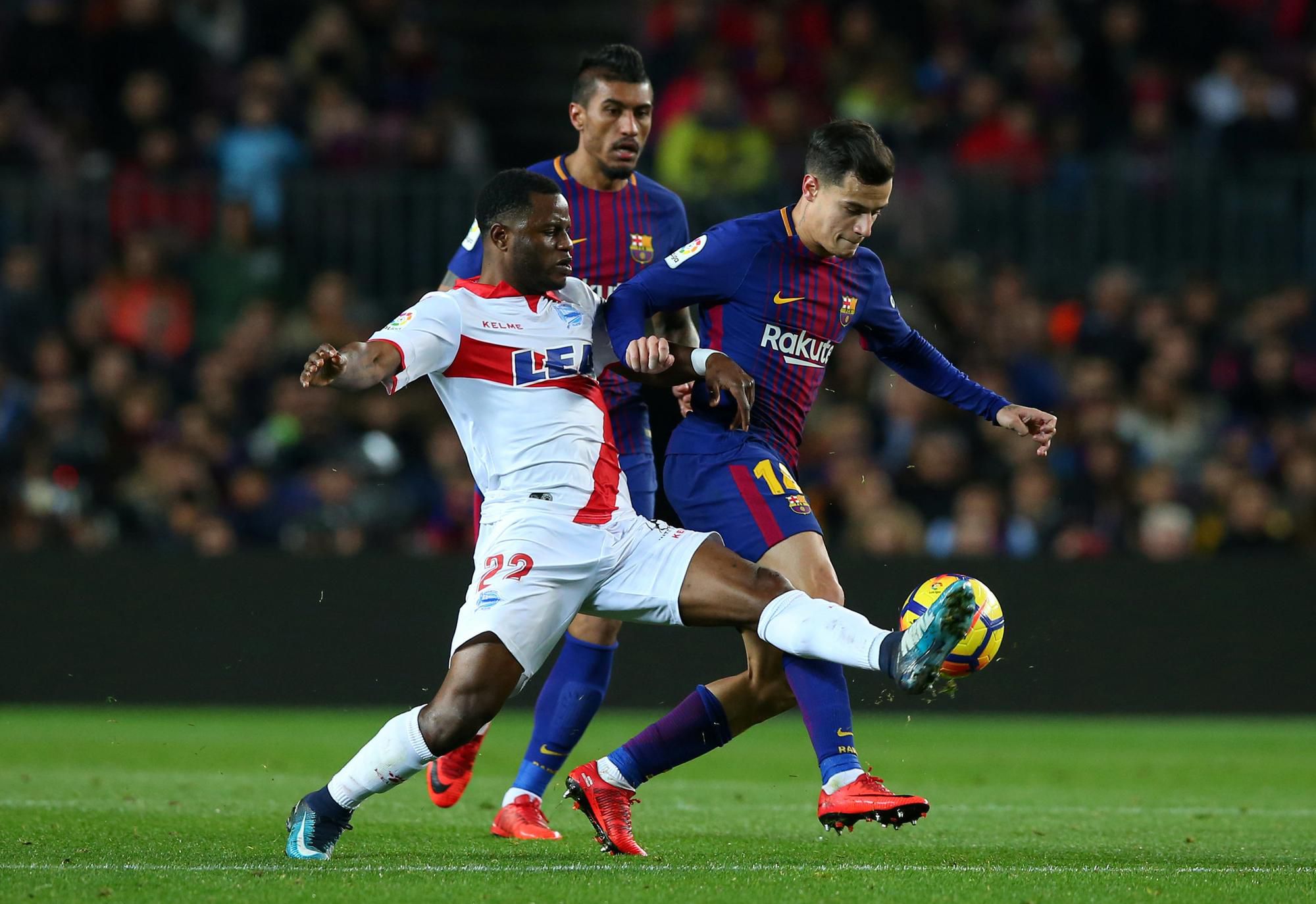 Philippe Coutinho v drese FC Barcelona.