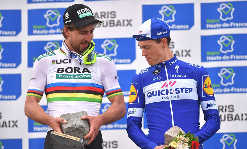 Peter Sagan a Niki Terpstra po Paríž - Roubaix 2018