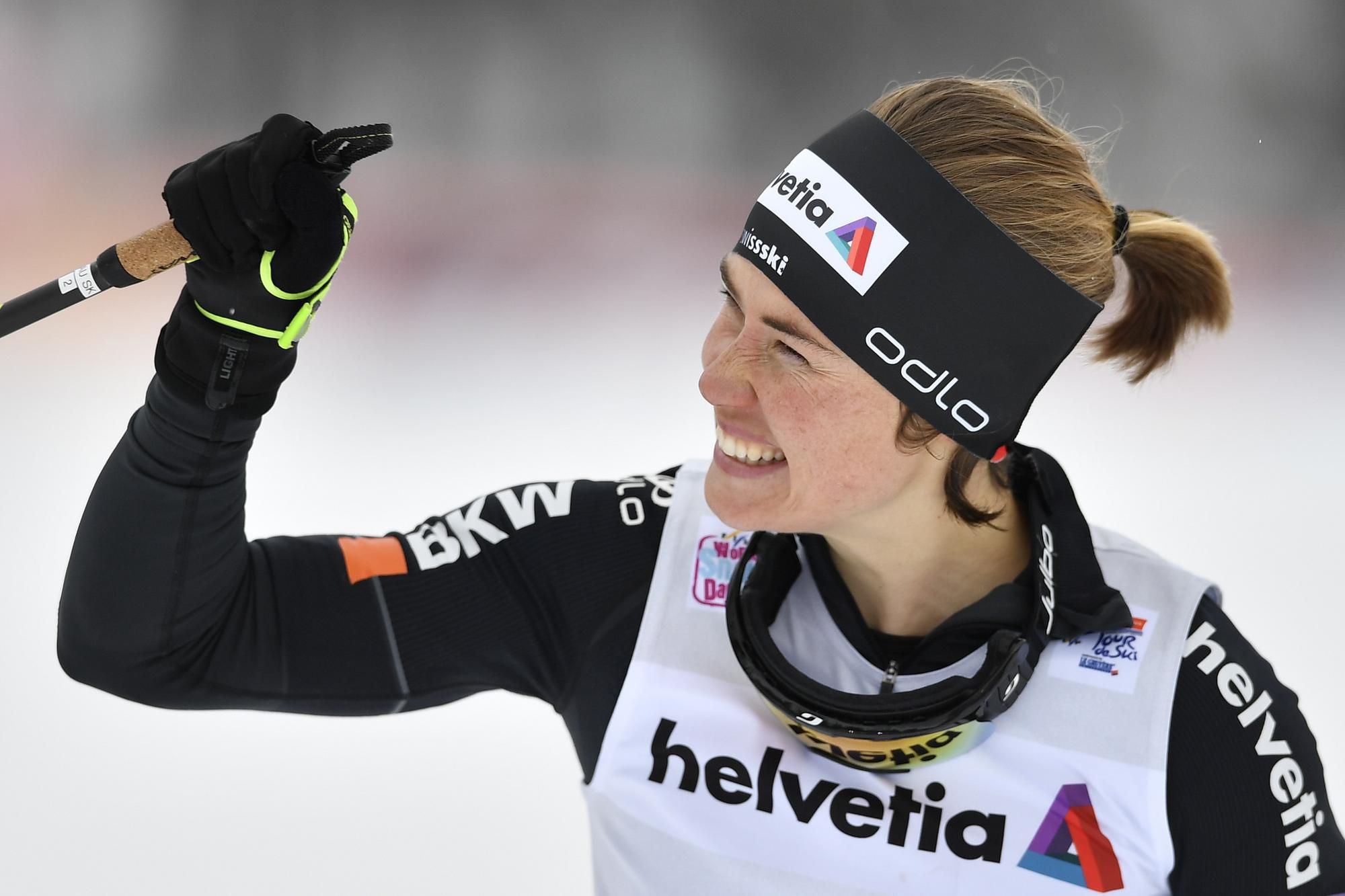 Švajčiarska lyžiarka Laurien van der Graaffová.