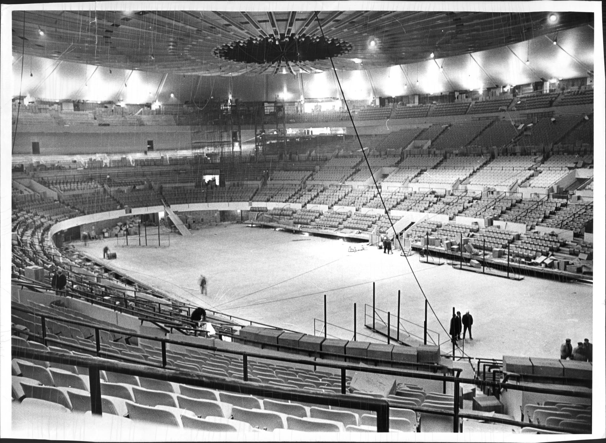 Výstavba Madison Square Garden.