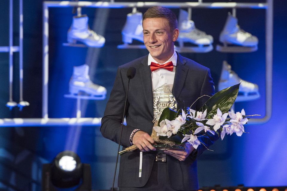Ján Volko na odovzdávaní cien Športovec roka 2017