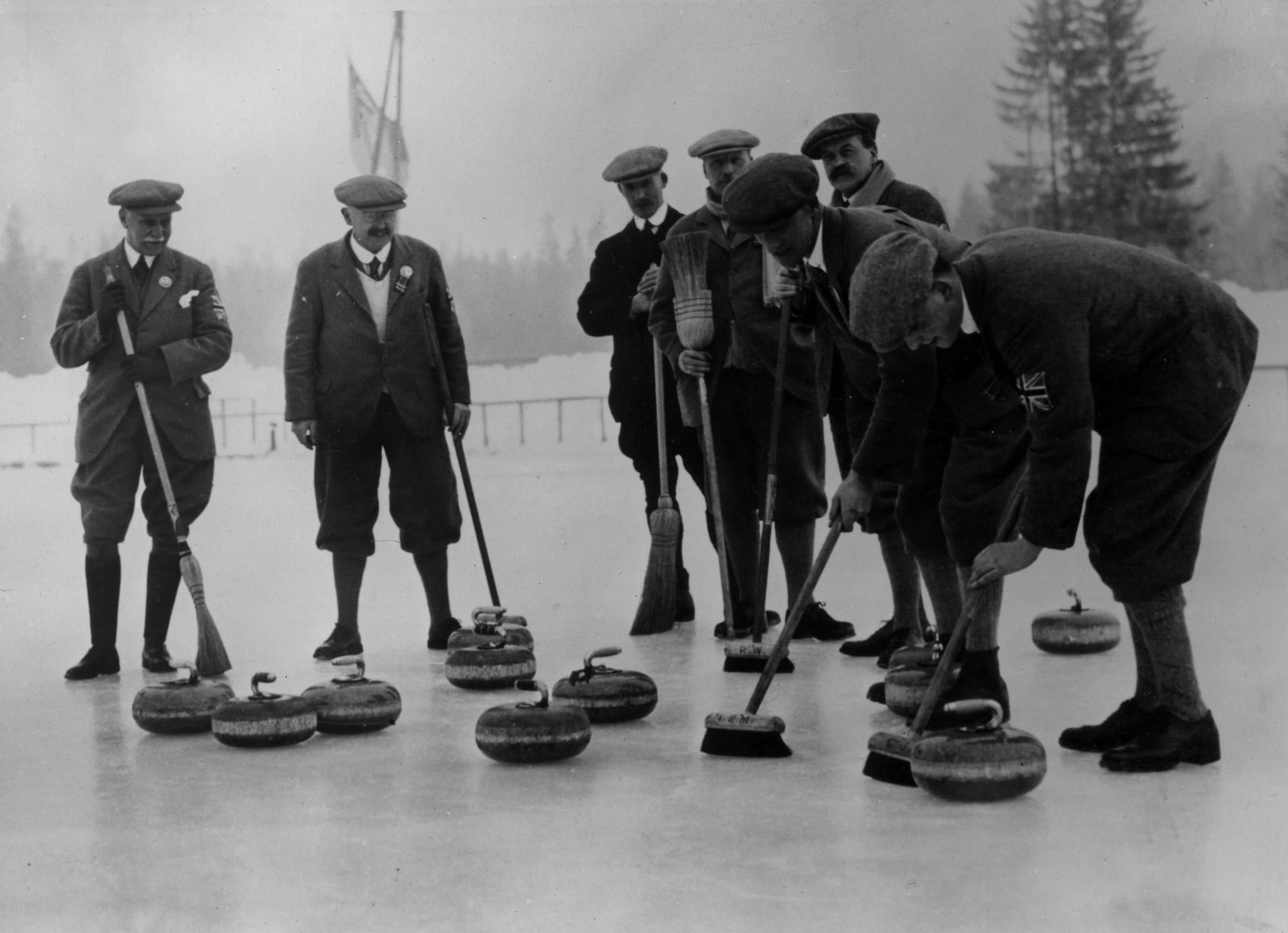 Olympijský curling v roku 1924.