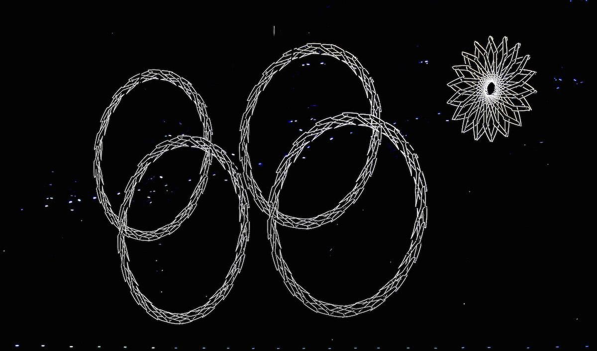 Neúplné olympijské kruhy v Soči
