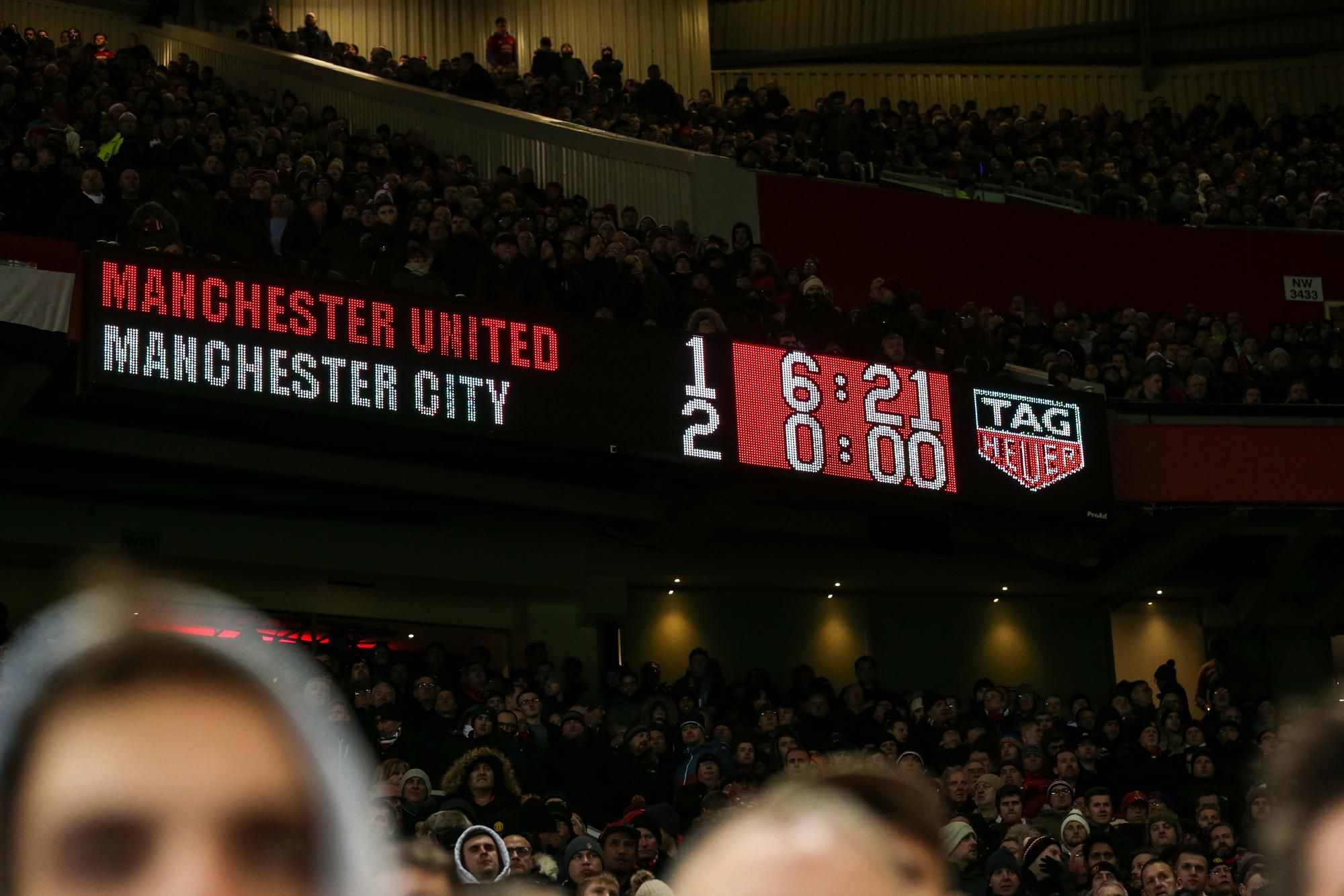 výsledok zápasu Manchester United - Manchester City