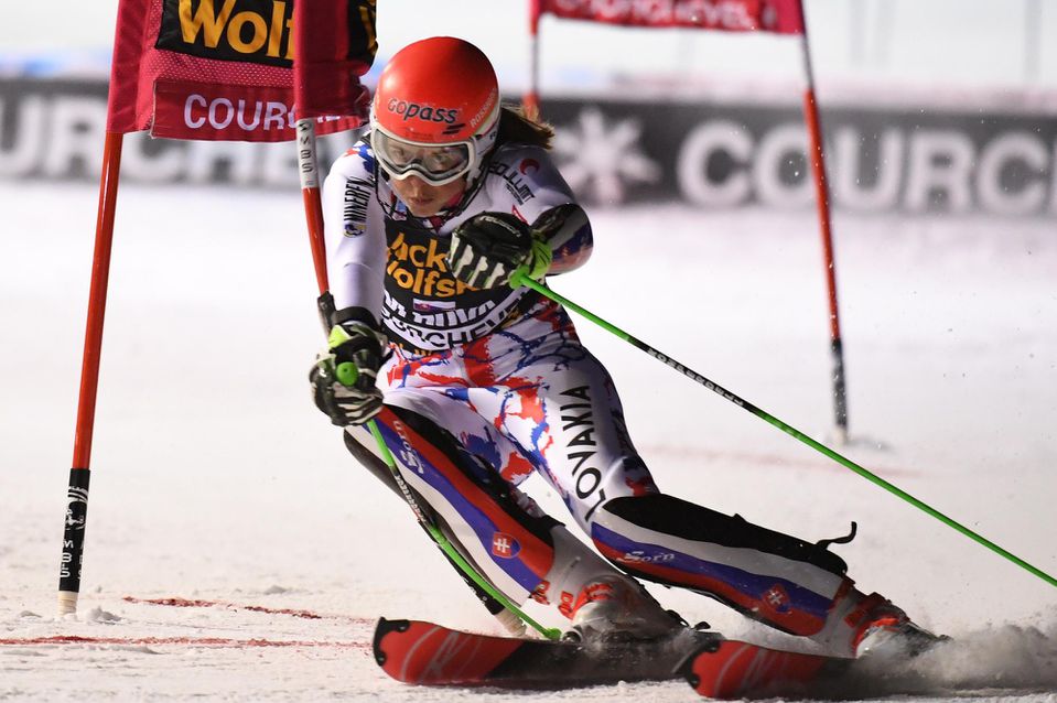 Petra Vlhová počas paralelného slalomu