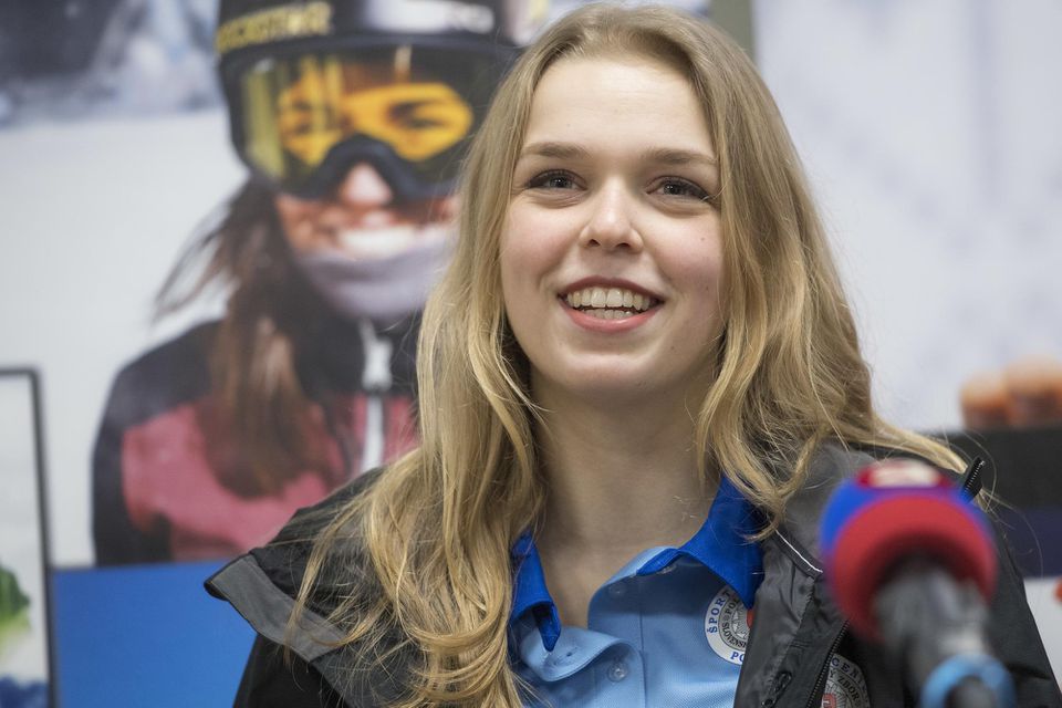 Slovenská reprezentantka v krasokorčuľovaní Nicole Rajičová .