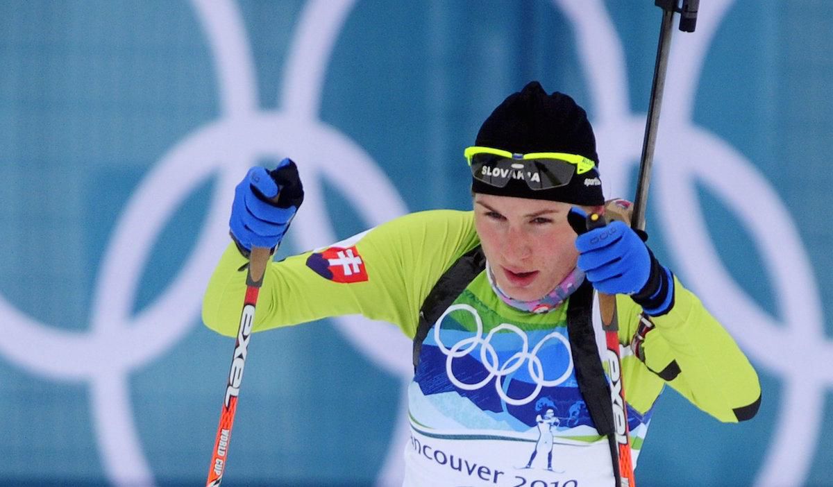 Anastasia Kuzminová na olympiáde vo Vancouvri.
