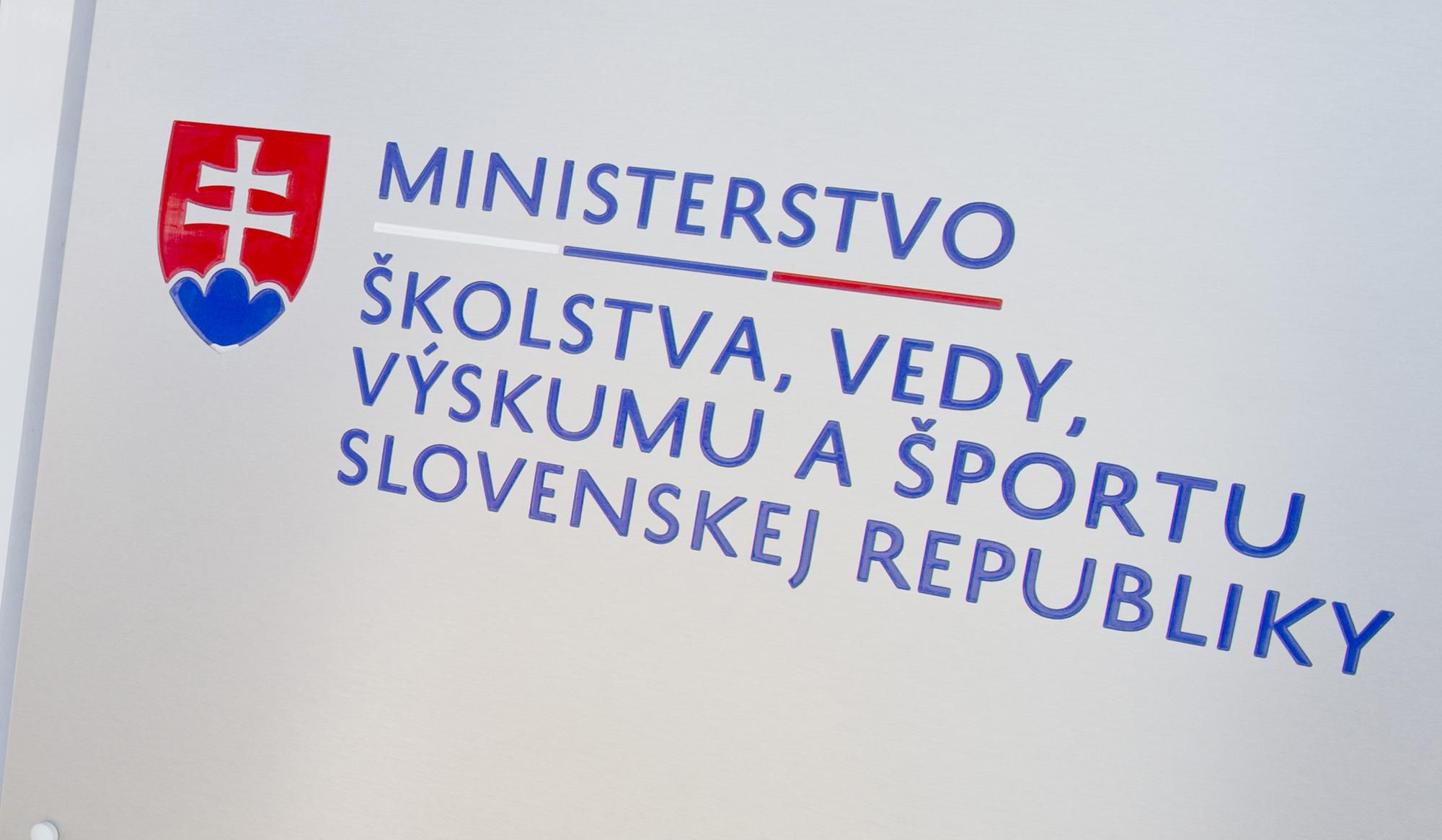 Ministerstva školstva, vedy, výskumu a športu.