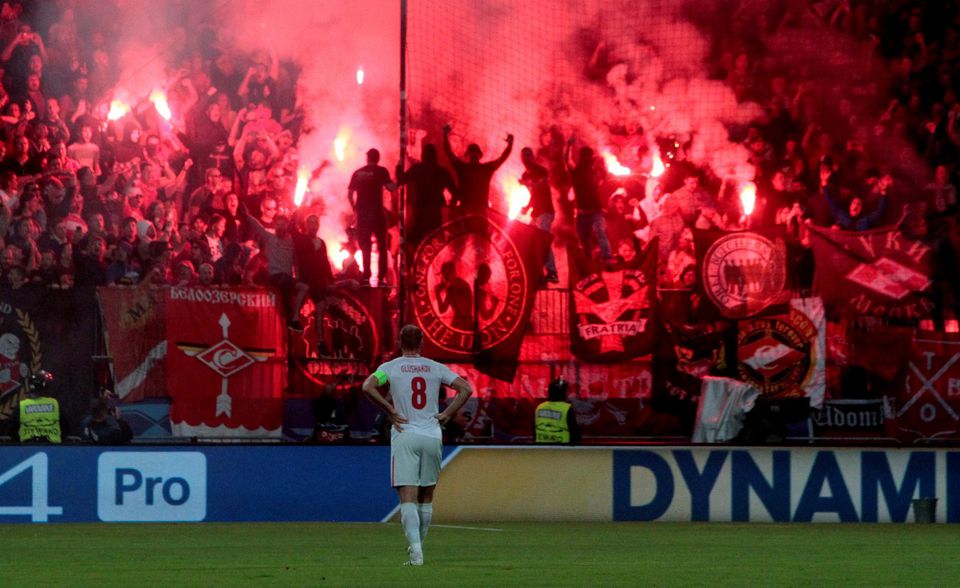 fanúšikovia Spartaku Moskva