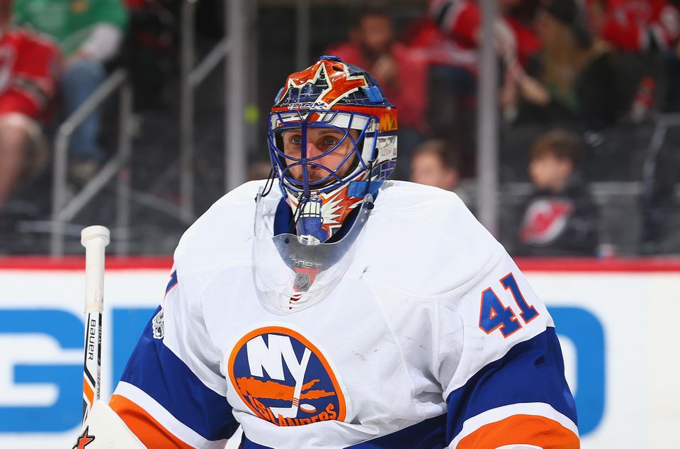 Jaroslav Halák v drese New York Islanders