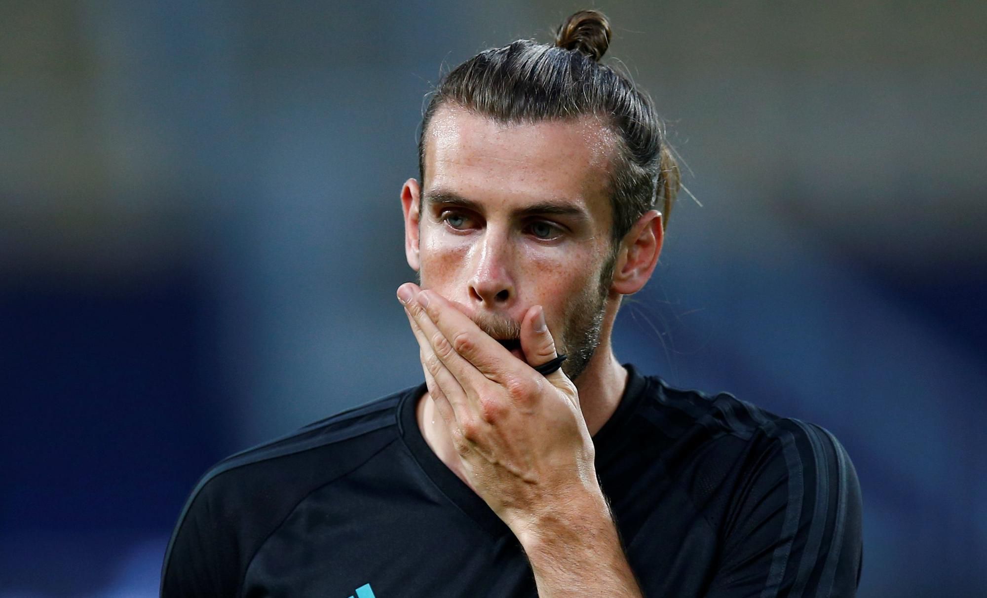 Gareth Bale na tréningu Realu Madrid