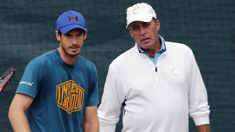 Tenista Andy Murray a Ivan Lendl.