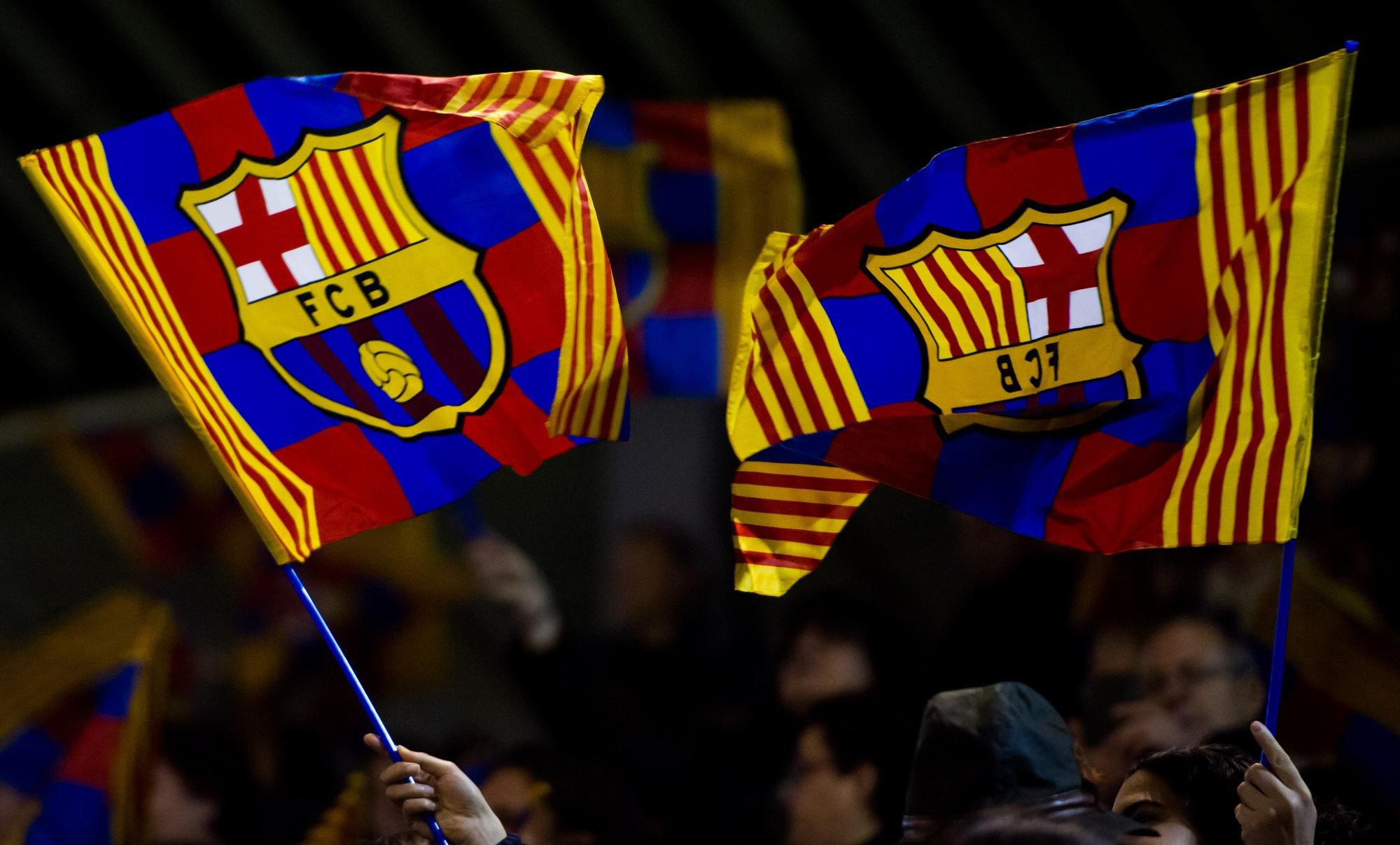 Vlajky katalánskeho veľkoklubu FC Barcelona