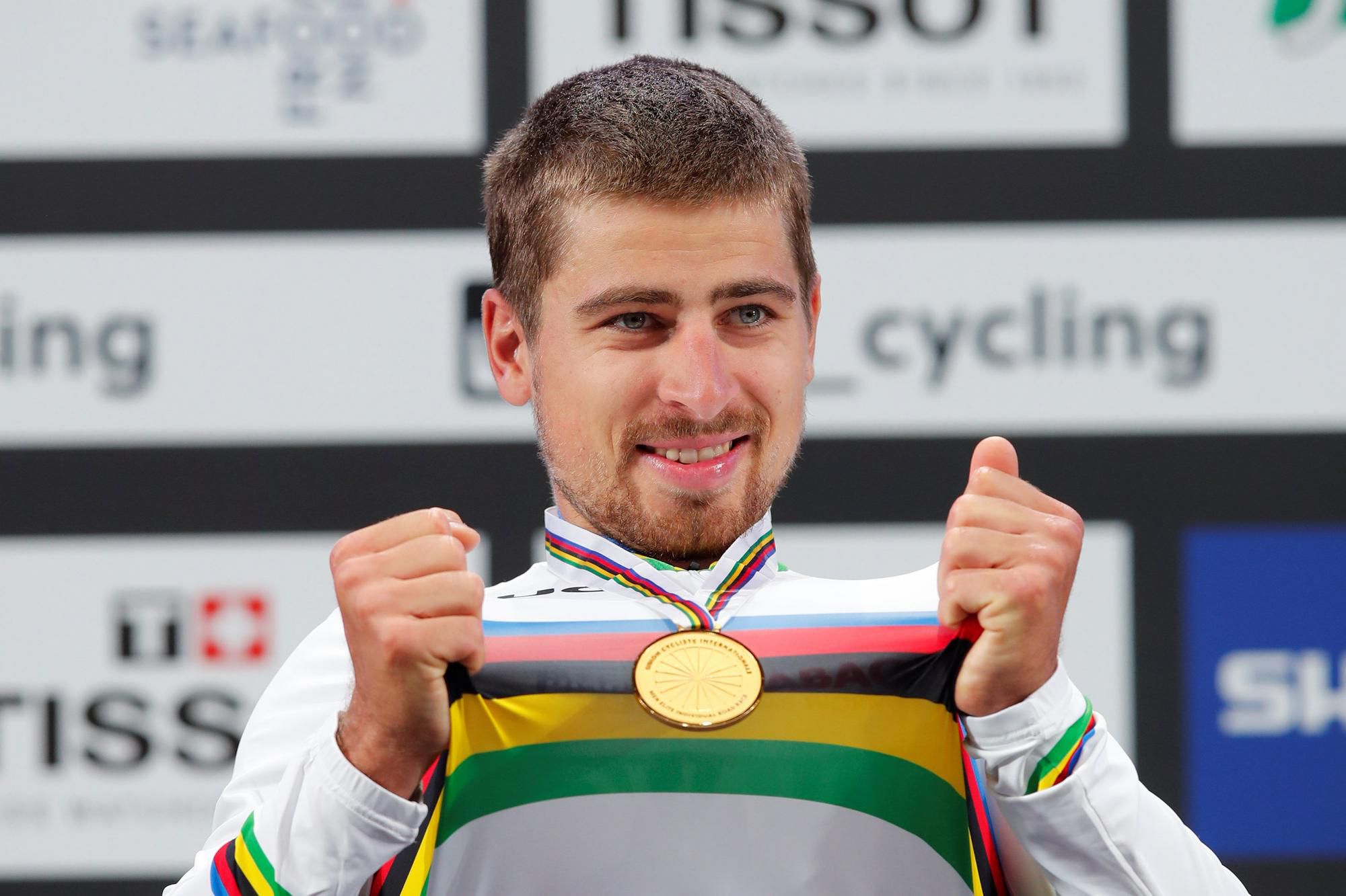 Peter Sagan s tretím zlatom z MS v cyklistike.