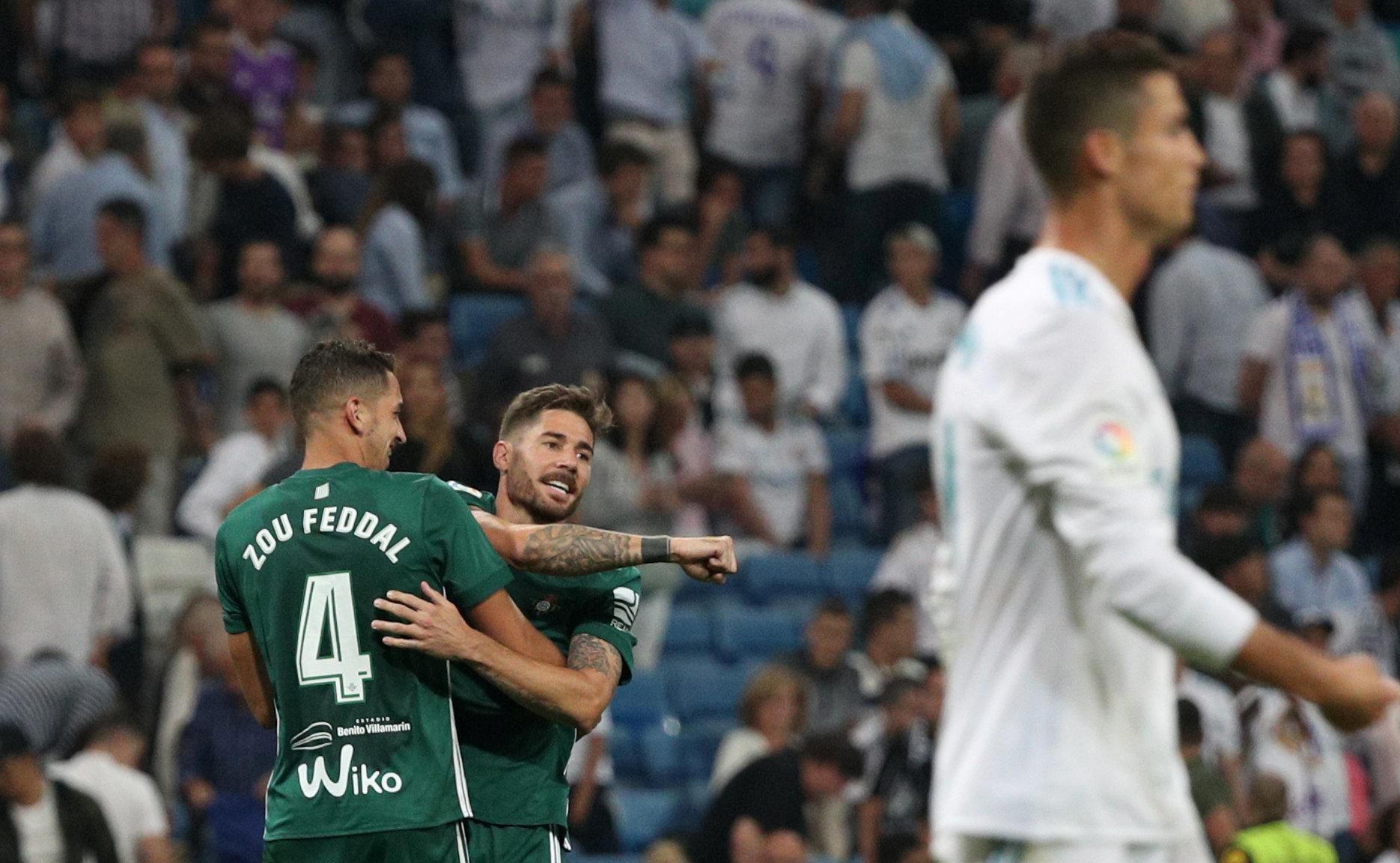 Futbalisti Realu Betis oslavujú cenné víťazstvo