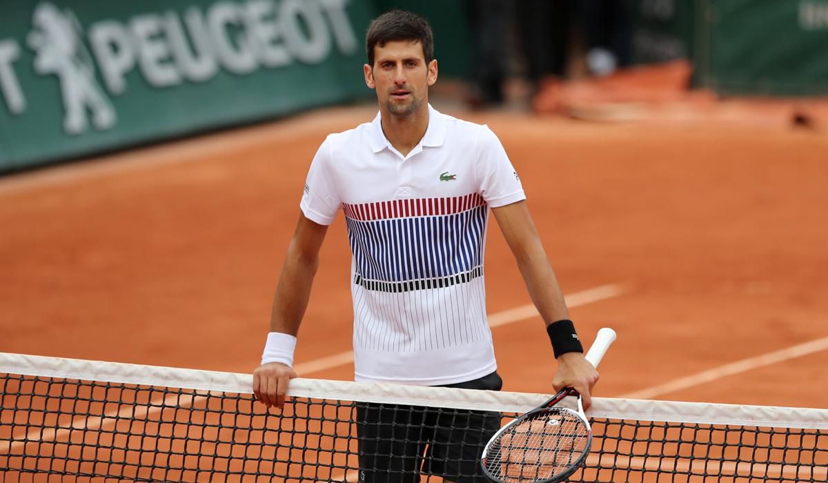 Srbský tenista Novak Djokovič na turnaji Roland Garros