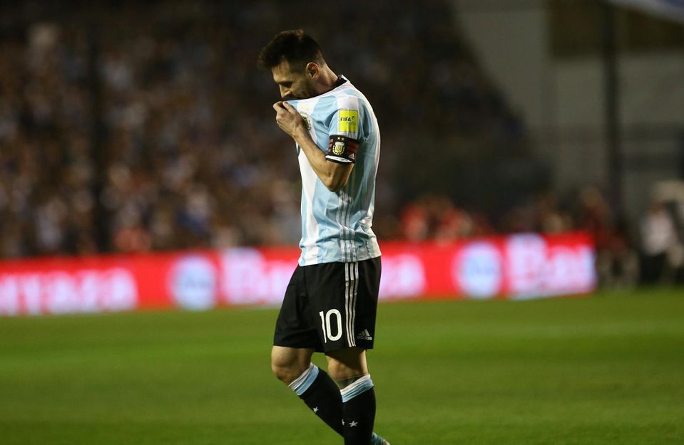 Lionel Messi v drese Argentíny