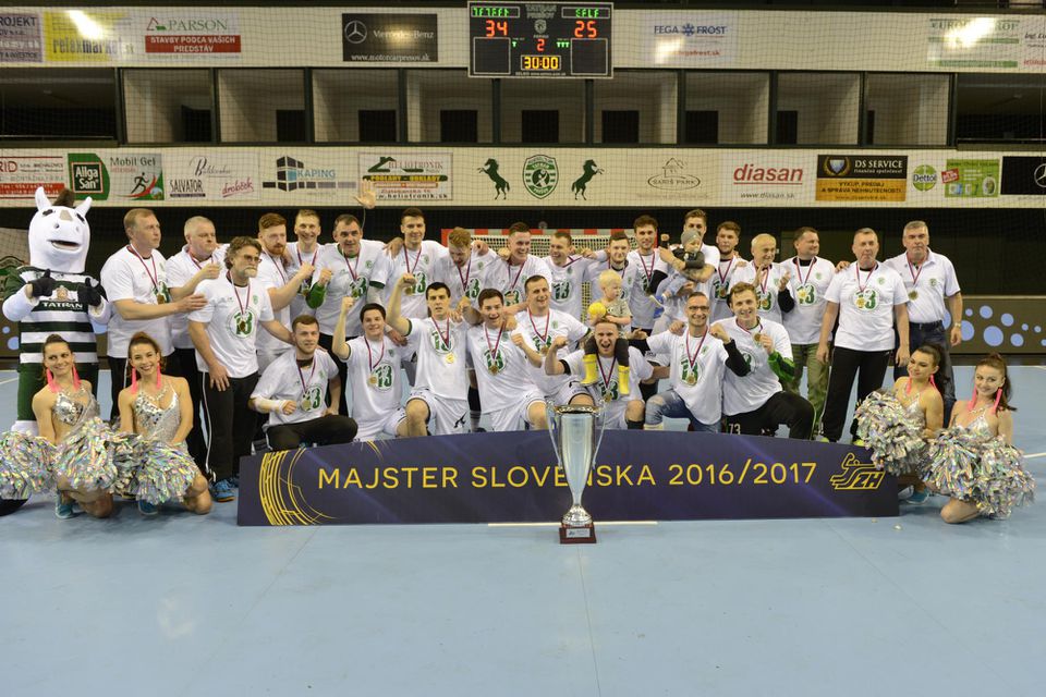 majstrovský tím Tatrana Prešov po víťazstve