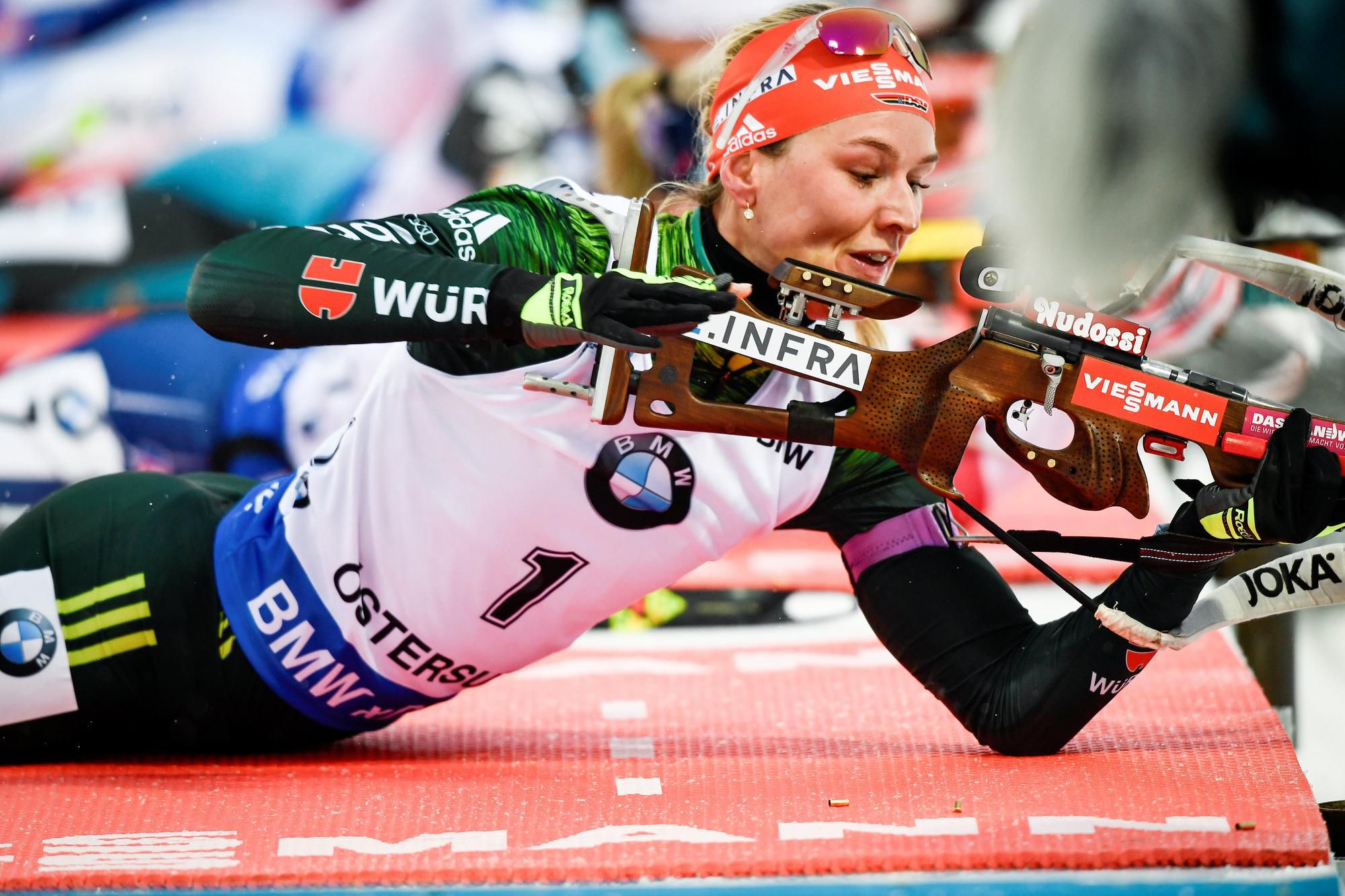 Nemecká biatlonistka  Denise Herrmannová.