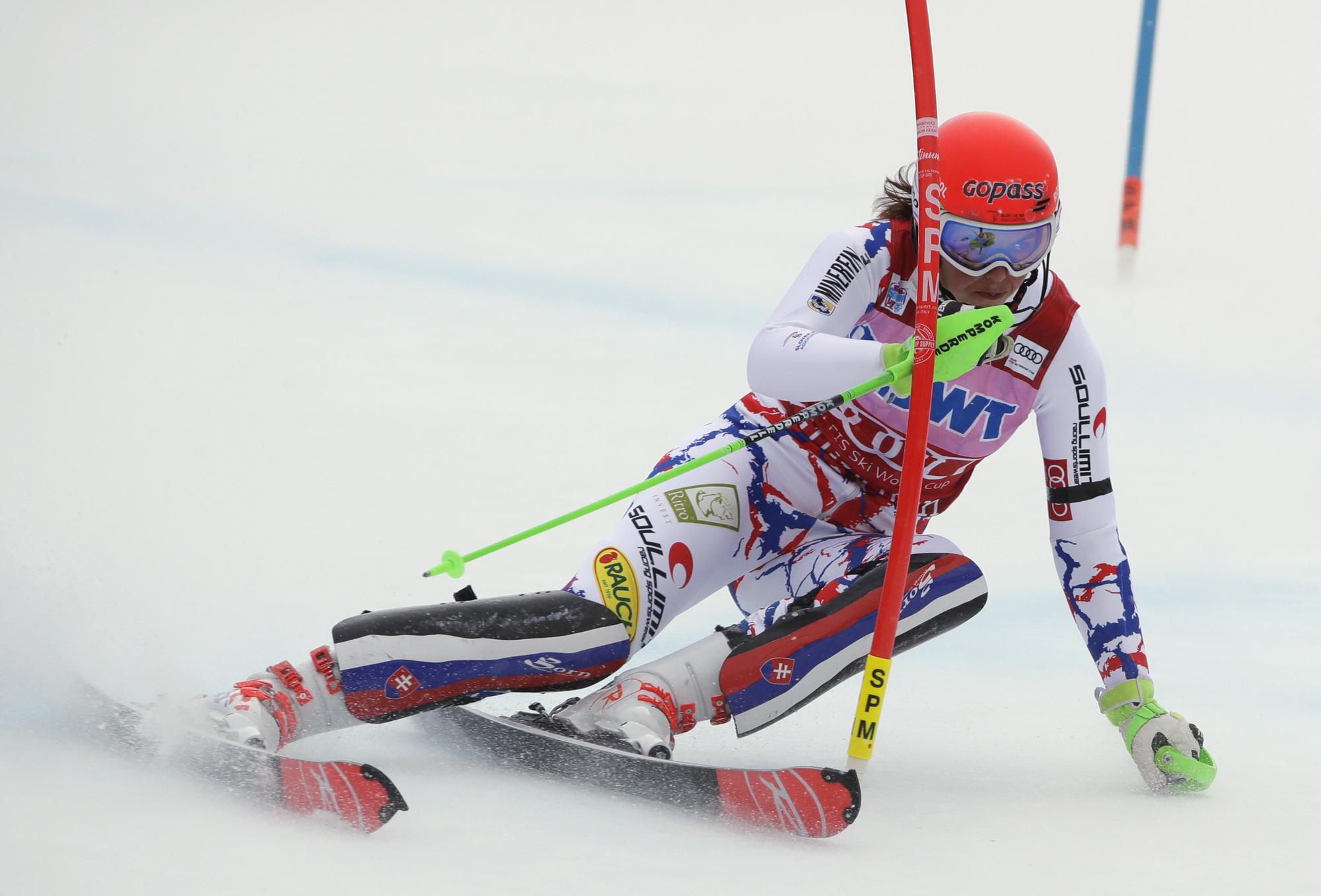 Slovenská reprezentantka Petra Vlhová v prvom kole slalomu Svetového pohára v americkom Killingtone.