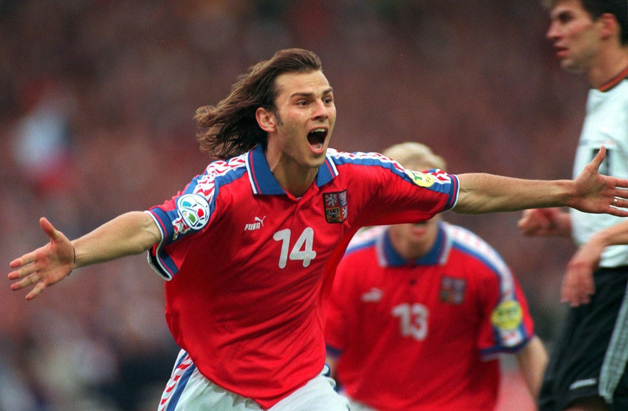 český reprezentant Patrik Berger na EURO 1996