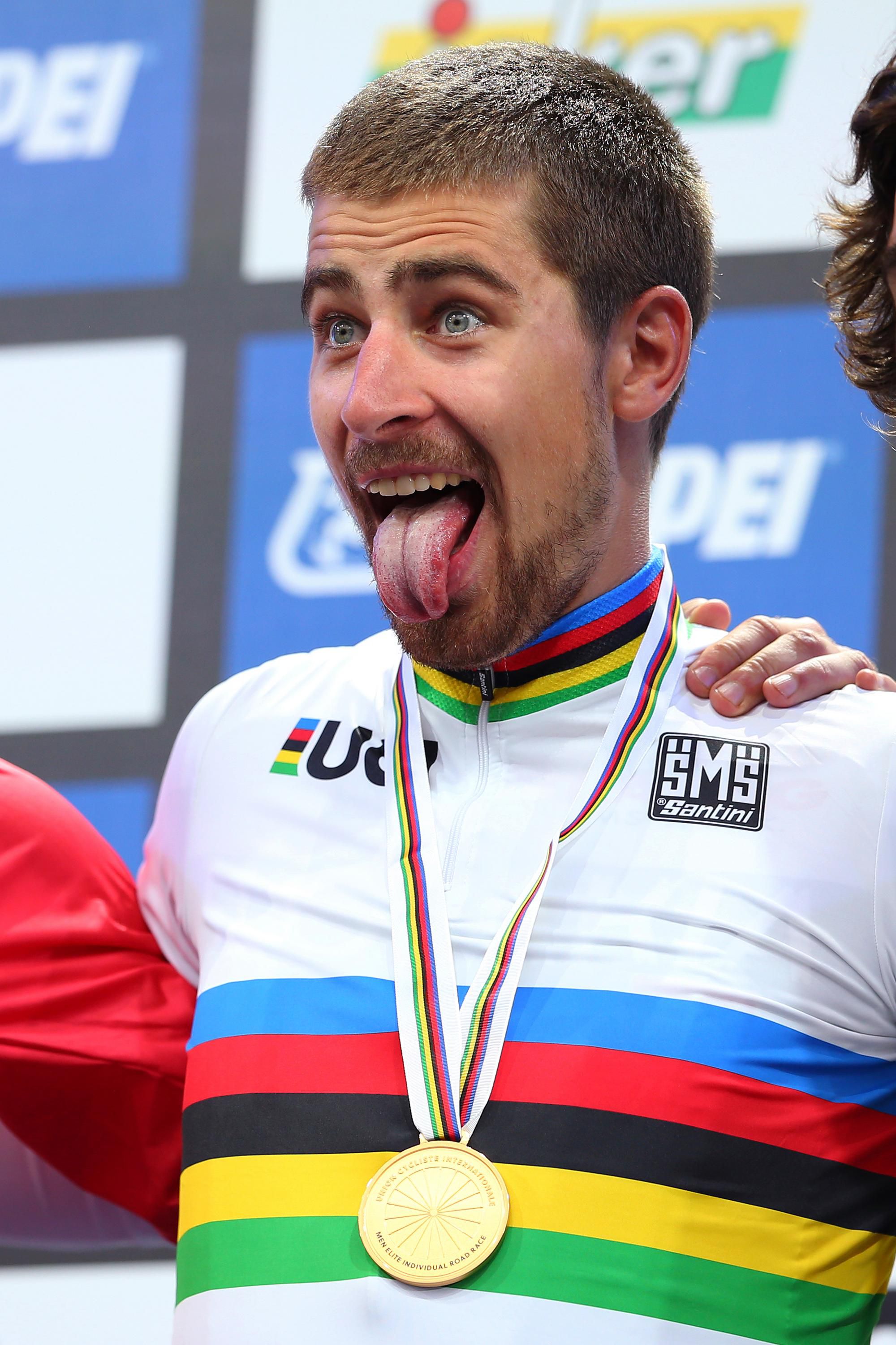 Peter Sagan vyplazyl jazyk