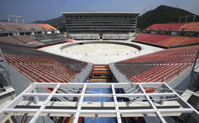 V sobotu dokončia olympijský štadión v Pjongčangu