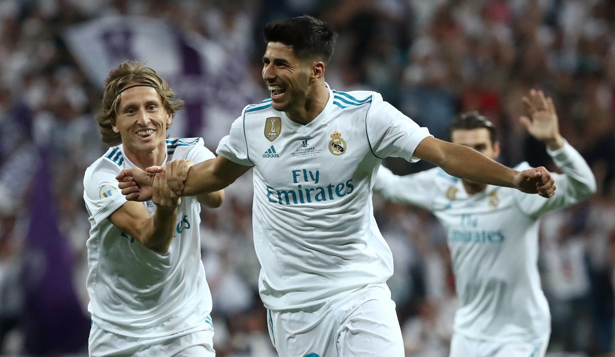 Marco Asensio oslavuje strelený gól