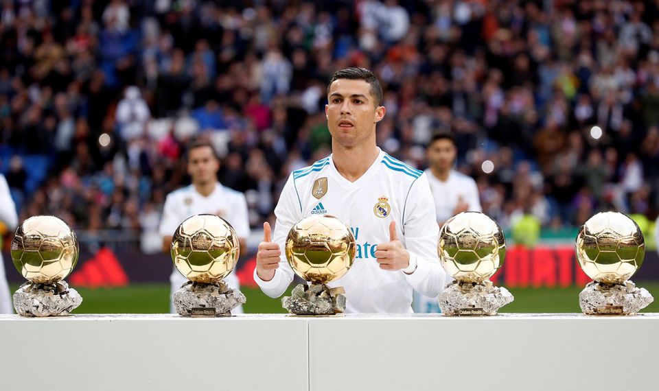 Cristiano Ronaldo a päť trofejí zo Zlatej lopty