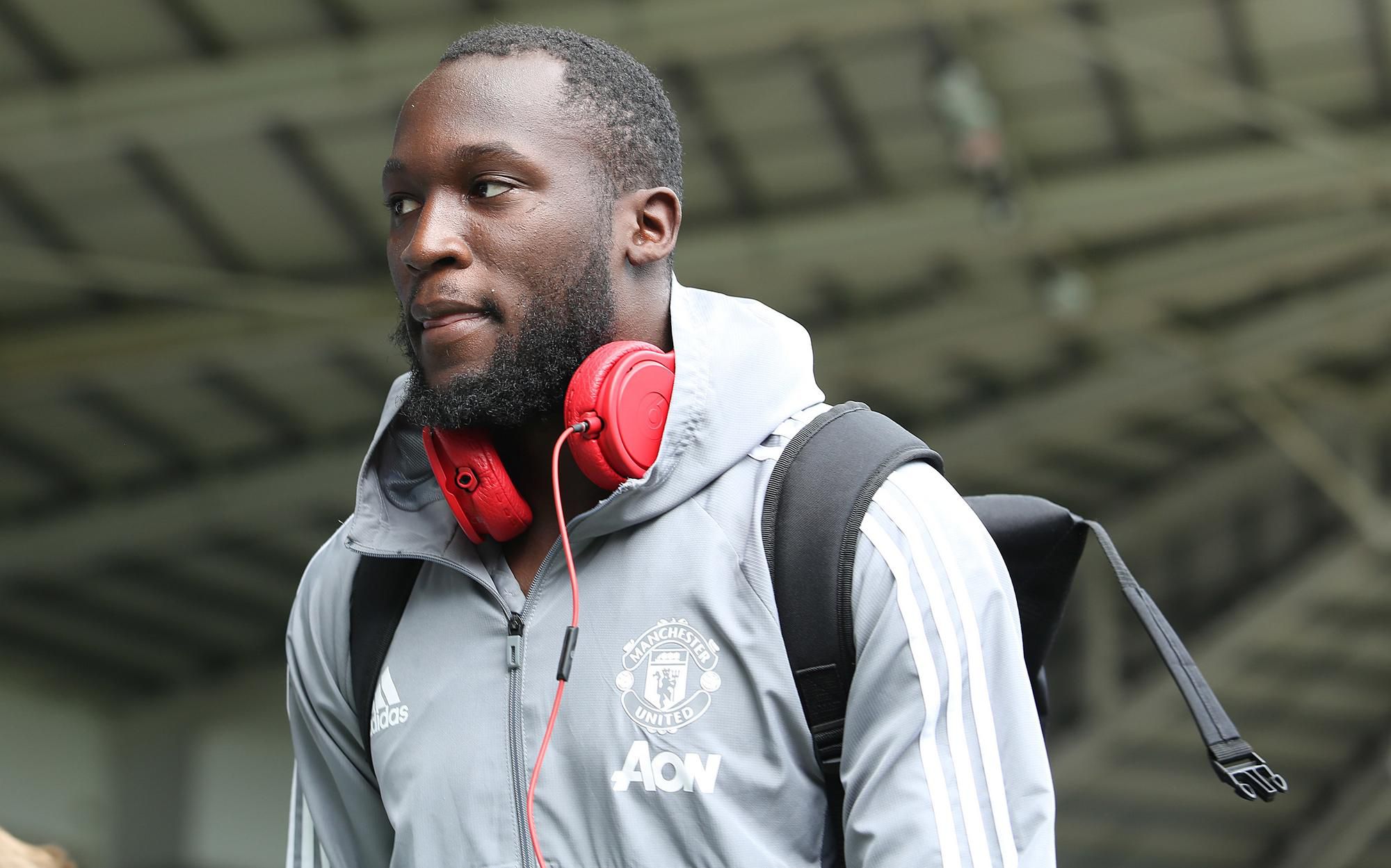 Romelu Lukaku vo farbách Manchestru United